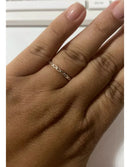 Anel Feminino De Prata 925 Corações Vazados