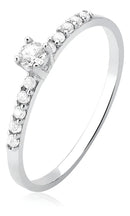 Anel Aparador Meia Aliança Em Prata 925