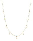 Colar Feminino De Ouro 18k Com Pérolas